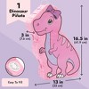 Blue Panda Pink Dinosaur Pinata for Girls T-Rex Themed Dino Birthday Party Decorations, 16.5 x 13.0 x 3.0 in - 3 of 4