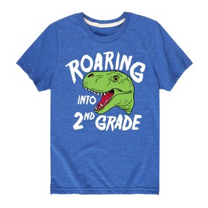 Boys' - Instant Message - Roaring Into 2nd Grade Short Sleeve Graphic T-Shirt - 1 of 4