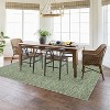 Area Rug - Modern Stripe Style Ultra-Thin Low Pile Carpet for Living Room, Bedroom, Office, Non Slip Washable - 2 of 4