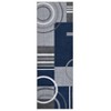 Washable Rugs for Living Room Modern Geometric Area Rug Circles Pattern Rug Stain Resistant Low Pile Accent Rug - 2 of 4