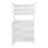 Multi-functional Shoe Racks with 3 Flip Drawers, Shoe Cabinet with Open Storage Space - The Pop Home - 2 of 4