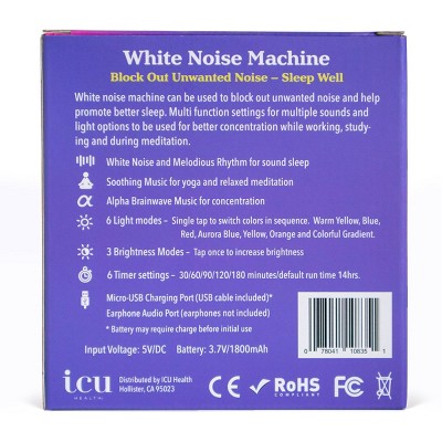 ICU Health White Noise Machine With 32 Soothing Sounds