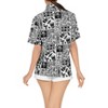 LA LEELA Women's Button Down Short Sleeve Summer Camp Short Sleeves Shirt Hawaiian Club party Casual Tops - 4 of 4