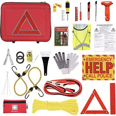 Thrive Auto Emergency Kit - Foam Red Case : Target