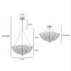 LLHZSY 5-Light 19 7/10" Petal Glass Chandelier, Modern Decorative Pendant Light Fixture - 4 of 4