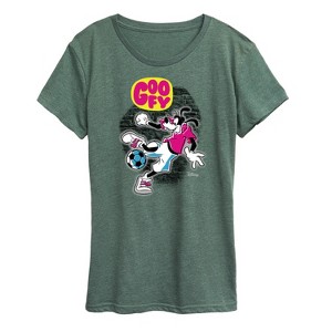 Women's - Disney - Street Soccer Goofy Short Sleeve Graphic T-Shirt - 1 of 4