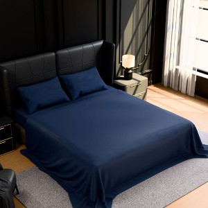 Dsvimoy Bedding Set 4 Piece Brushed Microfiber Fade and Shrinkage Resistant for Bedroom Use, Blue, 12"*10"*4" - 1 of 4