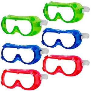 Bison Life Kids Safety Goggles, Anti Fog & Anti Scratch, ANSI Z87.1 - Variety Colors -  6 Pack - 1 of 4