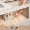 KTMBDW Hamster Cage with Storage Cabinet, Guinea Pig Cage for Small Animals, Hamster Cage and Habitat with for Hamster, Rabbit, Guinea Pig - 4 of 4