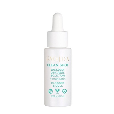 Pacifica Clean Shot BHA/AHA 25% Peel Solution + Mandarin - 0.8 fl oz