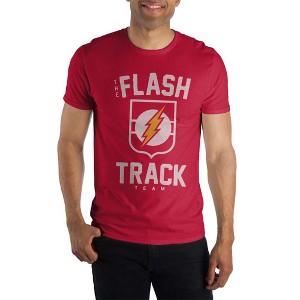 The Flash Track Team Logo Men's Red T-Shirt Tee Shirt - 1 of 1