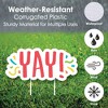 Big Dot of Happiness Congrats - Yard Sign and Outdoor Lawn Decorations - Congratulations Yard Signs - Set of 8 - 3 of 4