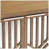 55 Downing Street Mason 33 3/4 Wide Oak Wood and Mirrored 2-Door Cabinet - 4 of 4