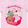 Moriah Elizabeth Two Cats Girl's Pink Crew Neck Short Sleeve Tee - 2 of 2