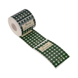 Unique Bargains Christmas Stickers for Ceramic Glass Metal Paper Plastic Peel and Stick English Lettering Coated Paper 1Pcs - 1 of 4