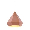 Zuo Modern Forecast Ceiling Lamp, Rose Gold Geometric Pendant, 13.2"H - 4 of 4