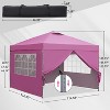 Ainfox 10'×10' Pop-up Canopy Tent Portable Gazebo With Sidewalls - 2 of 4