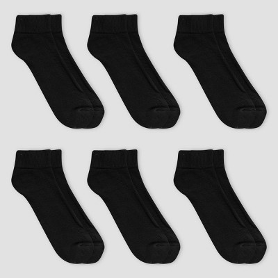 Fruit of the Loom Mens 6-Pair Half Cushion Breathable Ankle Socks 