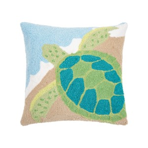 C&F Home Turtle In Sand Hooked Throw Pillow - 1 of 4