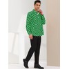 Lars Amadeus Men's Polka Dots Long Sleeves Dress Button Down Shirt - 4 of 4