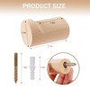 JUJABU 4-Pack Natural Wood Wall Hooks for Purse, Towels, Clothes and Backpacks - 2 of 4