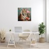 Stupell Industries Vintage Tiger & Bouquet Canvas Wall Art - 2 of 4