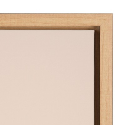 18" x 24" Multicolor Abstract Canvas Print with Natural Frame