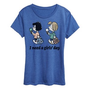 Women's - Peanuts - I Need A Girls Day Short Sleeve Graphic T-Shirt - 1 of 4