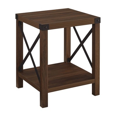 target wood end table