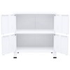 vidaXL Storage Chest White Steel, plastic 29.5x15.7x31.5 in - 4 of 4