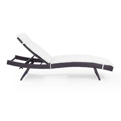 Biscayne Chaise Lounge With Cushion White Crosley Target