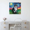 iCanvas Tri-Color Corgi Night by Aja Trier Canvas Print Wall Art - 3 of 3