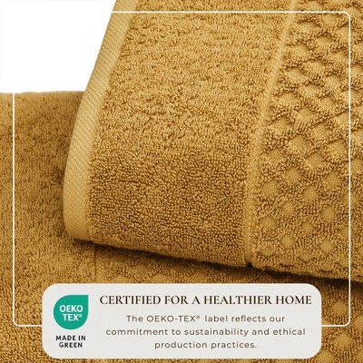 Marigold Cotton Textured 6 Piece Towel Set for Kids