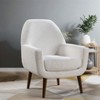 NicBex Boucle Accent Chair,Upholstered Living Room Chairs with Mid-Height Back and Round Legs,Mid-Century Armchair,Accent Chairs for Living Room - 2 of 4
