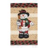 Earth Rugs Eco-Friendly Jute Snowman with Top Hat Oval Stair Tread 27"x8.25" - 3 of 3
