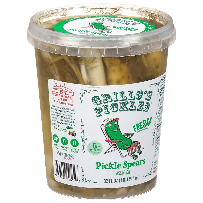 Grillo&#39;s Pickles Italian Dill Spears - 32oz, 4 of 7