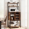 Bakers Rack for Kitchen, Kitchen Microwave Stand - 4 of 4