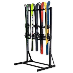 Teal Triangle Freestanding G-Ski | Holds 5 Pairs of Skis - 1 of 4