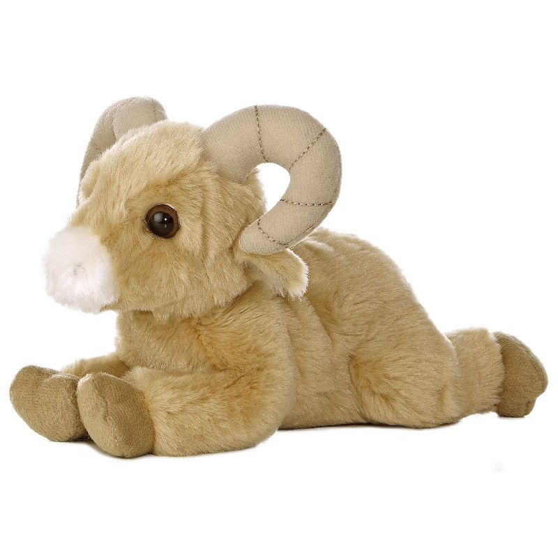 Aurora Mini Flopsie 8" Big Horn Sheep Brown Stuffed Animal, 3 of 5