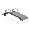 vidaXL Sun Lounger Steel and Textilene - 2 of 4