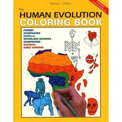 The Human Evolution Coloring Book, 2nd Edition - (Coloring Concepts) by  Coloring Concepts Inc (Paperback)