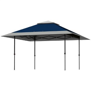 Resenkos Backyard Garden Canopy, Camping Canopy Screen Tent,13' x 13' Pop Up Canopy Tent with Wheeled Carry Bag and 4 Sand Bags, Navy - 1 of 4