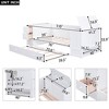 PAGED Twin Size Daybed Modern Wooden Bed Frame with Trundle, Storage Space and Sockets for Bedroom, Living Room - 3 of 4