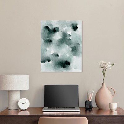 Diluted Smoke in the Snow Abstract Canvas Art, 20" x 24"