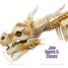 Halloween Dragon Skeleton- Large Indoor/Outdoor Plastic Bones Prop for Decor, Haunted Houses, w Invisible String for Hanging- Movable, Posable Parts - 3 of 4