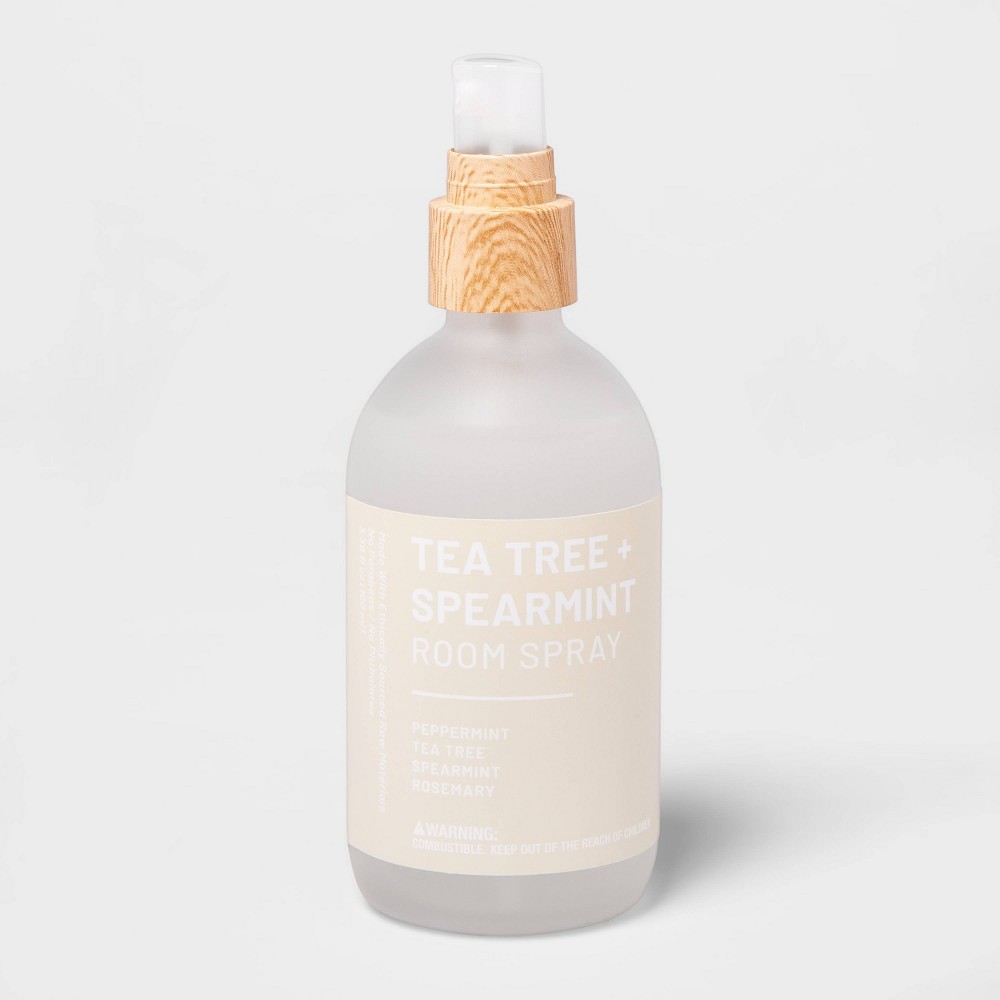 Photos - Air Freshener 3.38 fl oz Room Spray Beige, Tea Tree and Spearmint - Threshold™
