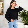 Anna-Kaci Women's Scoop Neck Tunic Top with Front Pockets - 3 of 4