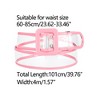 Allegra K Womens Clear Waist Belt Plus Size Skinny Belts for Jeans Dresses - 3 of 4