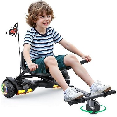 Mastgoal 6.5in Self Balancing Scooter -500W All Terrain Scooter with LED Lights & Bluetooth Speaker, Max Load 176lbs, for Ages 6-12 Kids