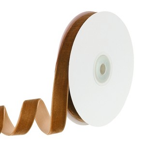 Unique Bargains Velvet Single-Faced Vintage Soft DIY Decorative Wedding Ribbon - 1 of 4